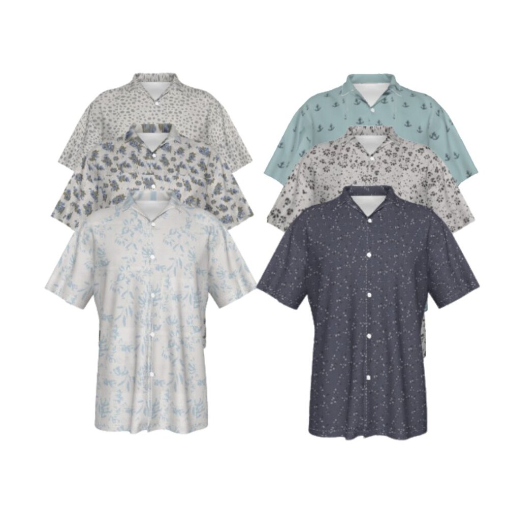 Men's Cotton Button Down Short Sleeve Shirts 3 Pack Regular Fit Casual PBG Polo